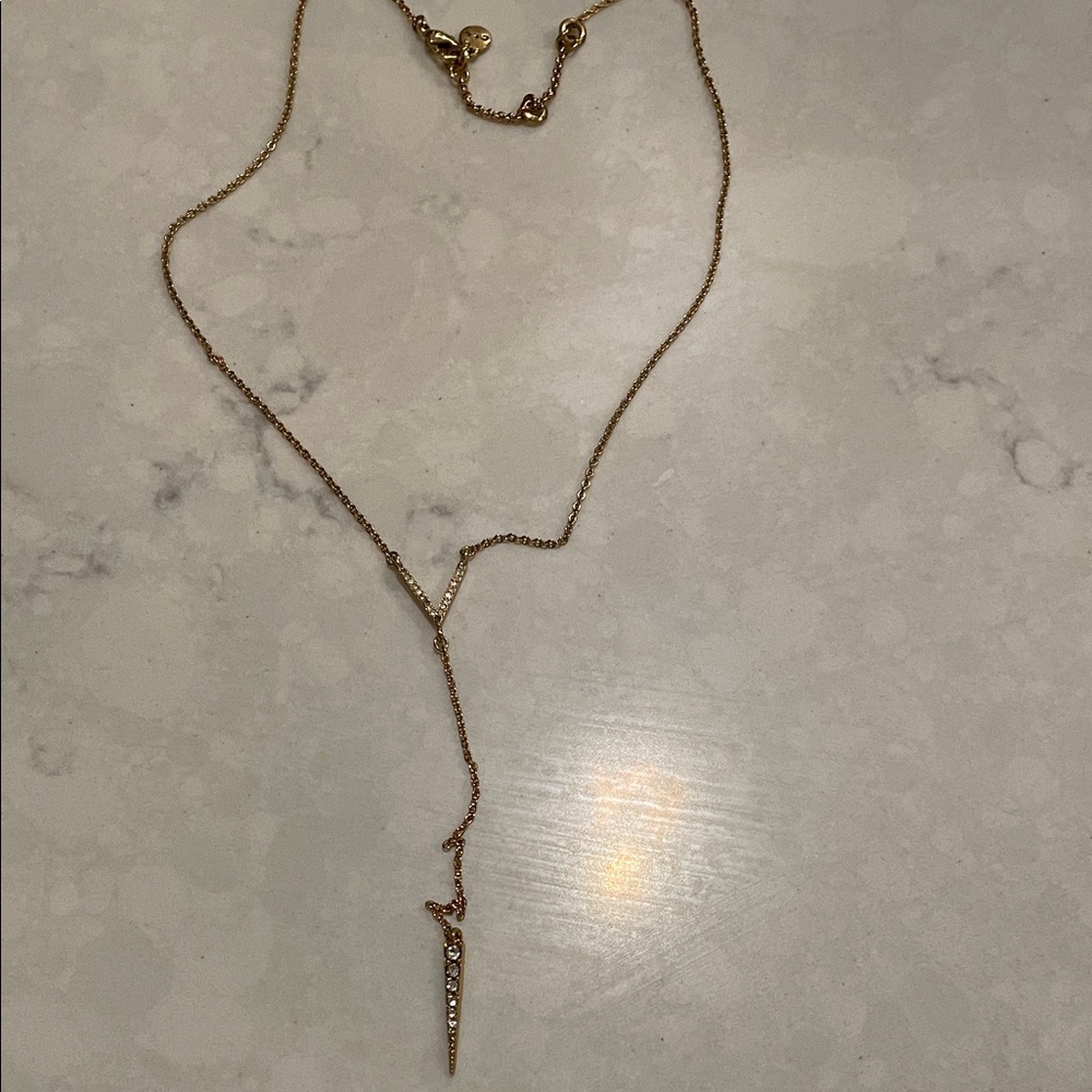 Chloe + Isabel Gold Lariat Necklace